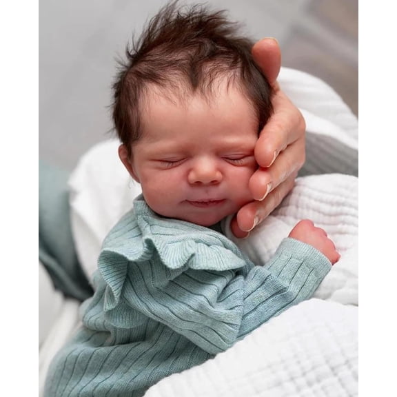 Reborn Baby Dolls - 18 inch Realistic Real Life Baby Dolls with Cloth Body, Newborn Lifelike Baby Gift with Accessories for 3  Years Old Kids