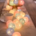 thumbnail image 2 of 20 Leds Cotton Balls Lights LED Fairy Garland Ball Light for Home Kid Bedroom Christmas Party Garden Holiday Lighting Decoration, 2 of 5
