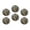 C1929, variant on Glass Refrigerator Magnet 6Pcs Magnetic Fridge Sticker,Decor for Kitchen,Whiteboard,Cabinet,Dark Style Floral Skull