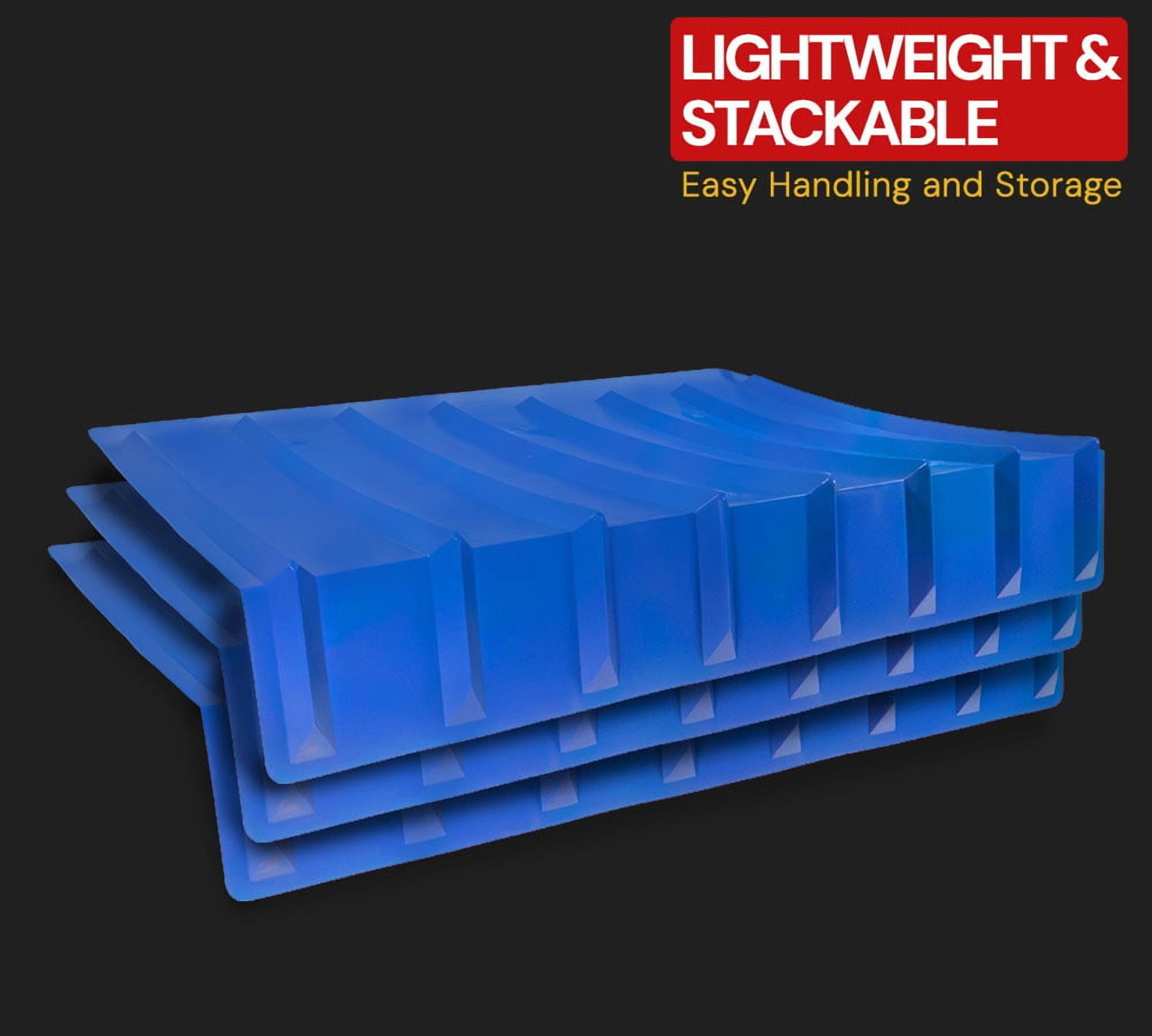 50 Pack 9"x48"x36" (Drop) Brick Guard V Shaped Corner Protector - Blue Edge Guard - Weather & Abrasion Resistant - Fit up to 7 Straps of 4"