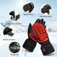 thumbnail image 4 of Savior Heat Rechargeable Motorcycle Gloves Battery Heated Winter Gloves with Hard Knuckles Protection for Men Women Motocross, BMX ATV MTB Cycling, Road Racing (7.4v 2200mah ), 4 of 8