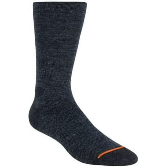 5-Pairs Men's Weatherproof Vintage Outdoor Wool Blend Crew Calf Socks (Denim Navy Blue)