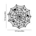 thumbnail image 3 of UALSRZL Halloween Decorations Lace Cloth, 40x40 Halloween Spider Web Table Runner, Black Lace Table Runner for Halloween Party Dinner Table Wall Decor, 3 of 6