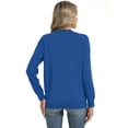 thumbnail image 7 of Chiclily Women's Long Sleeve Cardigan Lightweight Button Down Knit Sweater, S-2XL, 7 of 7
