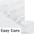 thumbnail image 2 of EcoNesxp White Tulle Curtains Snowflake Kitchen Curtains Snow Layer Curtains 24 Inch Winter Cafe Curtains Modern Small Curtain Rod Pocket Tulle for Bedroom Bathroom RV Light Filter 2 Pieces, 2 of 5