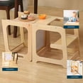 thumbnail image 3 of Torre de Aprendizaje Montessori 3 en 1 Bluelander, Taburete Auxiliar, Escalón de Madera, 3 of 5