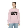 thumbnail image 4 of Women's 1973 Collegiate Font Sweatshirt 50th Birthday Sweatshirt, 4 of 5