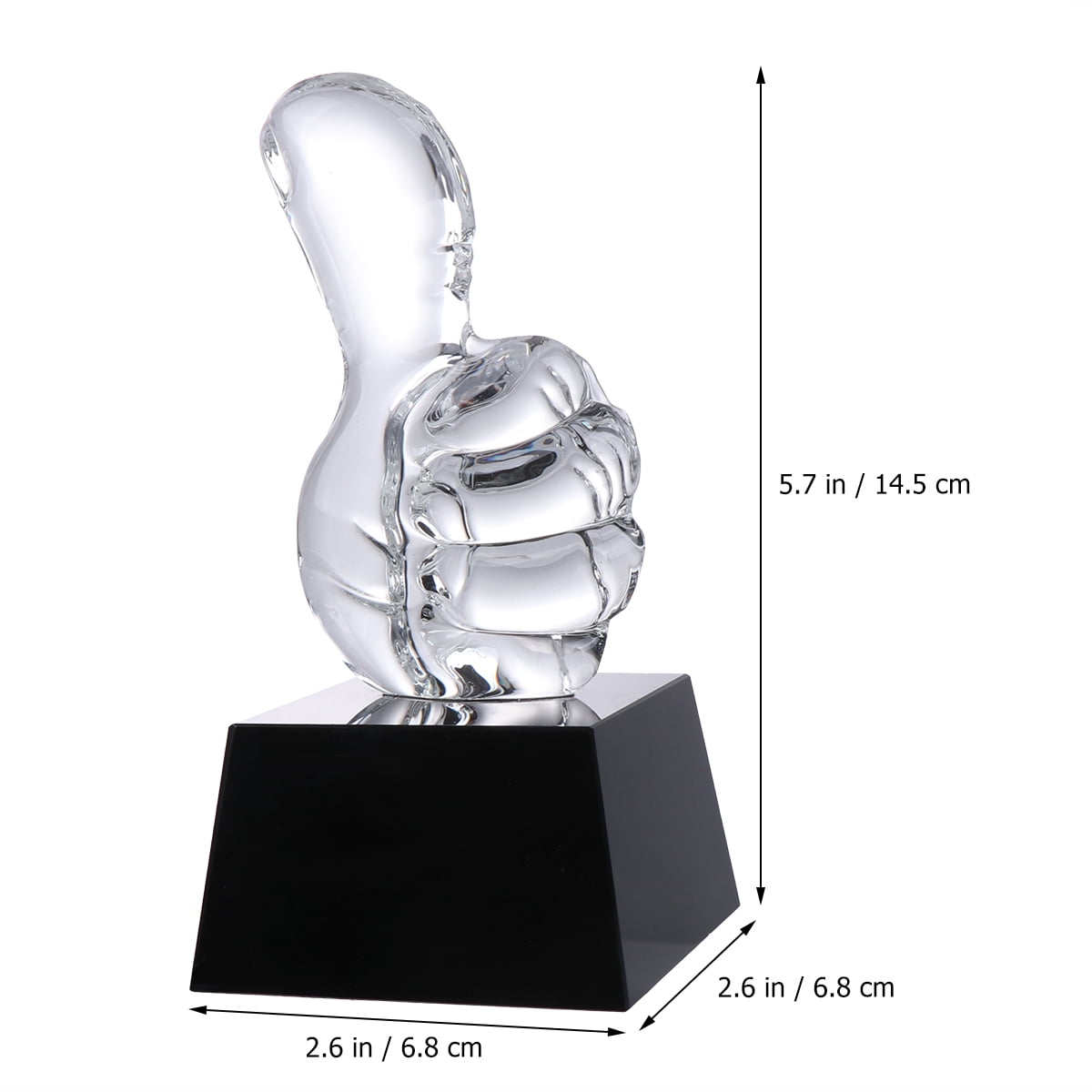 OUNONA 1PC Award Trophy Crystal Reward Prizes Decor Gift Awards Trophy for Sports Competition Games