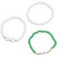 thumbnail image 1 of Femmes Perles Bracelets Mode - 3PCS Délicate Fausse Perle Bracelet Boho Bracelets, 1 of 2