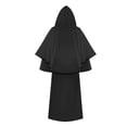 thumbnail image 6 of FNFYFH Renaissance Costumes Cloak with Hood Arm Holes Adults Medieval Hooded Cape for Halloween Cosplay, 6 of 7