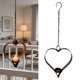thumbnail image 1 of Candelabro en forma de corazón, soporte para velas, decoración del hogar, candelabro decorativo de estilo vintage, de metal para patio., 1 of 8