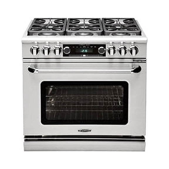 CAPITAL CSB366N 36"" Dual Fuel 6 Burner Range NG, Stainless