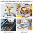 thumbnail image 5 of Yellow Sunflowers Coasters Set of 6, Absorbent Coasters for Drinks, Summer Botanical Elegant Pastoral Bees Coaster for Desk Coffee Table Protection, Home Decor House Warming Gifts 4", 5 of 8