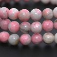 thumbnail image 2 of Angelstones Bracelet Extensible Unisexe en Perles Rondes de 6 mm en Tourmaline Rose Naturelle, 2 of 2