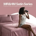 thumbnail image 6 of MR&HM Satin Pillow Case, 2 Pack Satin King Silky Pillowcase for Hair and Skin, Satin Pillowcase Set of 2, 20x40, Rose Taupe, 6 of 7