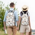 thumbnail image 4 of Balery Snake Mochila Clásica Impresa Básica para Viaje, Mochila Escolar Resistente al Agua, Mochila de Lona con Correas Ajustables-Medium, 4 of 5