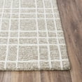 thumbnail image 3 of Woven Trends Simon Area Rug A07103 Modern Style, Plaid Pattern, Pet & Family Friendly, Living Room, Dining Room, Office, Medium Pile Hand Made Wool Area Rug in Brown - 9' x 12', 3 of 4