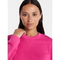 thumbnail image 5 of Time and Tru Women's and Women's Plus Crewneck Sweatshirt with Long Sleeves, Sizes XS-4X, 5 of 6