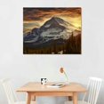 thumbnail image 2 of Orinice  Artwork Modern Framed Canvas Paintings Montana mountain winter landscape at Lone Peak Big Sky Wall Art Prints Posters Picture for Wall Decoration Home Office Living Room Gift20x16 inch, 2 of 3