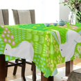 thumbnail image 3 of Coolnut Easter Rabbit Rectangle Tablecloth, Waterproof Washable Polyester Table Cover for Kitchen Dinner Party, 54 x 72 Inch House Decor, 3 of 7