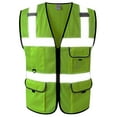 thumbnail image 5 of GOGO Men 5 Pockets Ultra Cool Mesh Safety Vest, Mesh Volunteer Vest, ANSI Standard-Orange-M, 5 of 7