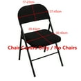 thumbnail image 4 of 2Pcs Folding Dining Chair Seat and Back Cover Set Jacquard Stretch Chair Slipcover Home Decoration, 4 of 10