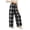 a-Black117, variant on FINALGANG Girls Pants KidsColor Block Plaid Wide Leg Pants Elastic Drawstring Waist Loose Fit Casual Trousers For Daily Street Wear Trendy Bottoms