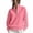 Pink, variant on CFLVAEK Half Zip Sweatshirt for Women Solid Color Lapel Workout Sweatshirts Casual Long Sleeve Fall Pullovers Gray XL