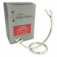 thumbnail image 1 of Curved Chrome Razor Stand for Straight & Cartridge Razors-Fits 100 mm+ Handles, 1 of 5