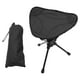 thumbnail image 5 of Taburete plegable para acampar, silla para mochileros, fácil de transportar, portátil, cómodo reposapiés con bolsa para barbacoa, pesca, senderismo y Negro, 5 of 8