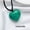 Amazonite, variant on 30mm Natural Crystal Love Heart Pendant Reiki Healing Gemstone Necklace Jewelry-Opalite