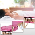 thumbnail image 6 of Massage Table Massage Bed Spa Bed Height Adjustable 2 Fold Portable 73?Massage Table W/Sheet Cradle Cover 2 Bolster Hanger Facial Salon Tattoo Bed, 6 of 7