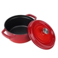 thumbnail image 4 of Olla Roja, Olla Antiadherente, Ollas De Horno Para Cocina De Estufa De Gas Cergrey Rojo 24cm, 4 of 8