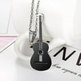 thumbnail image 5 of WINDLAND European and American Style for Creative Personality Music Guitar Pendant Men and Women Stainless Steel Necklace Jewelry, 5 of 14