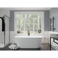 thumbnail image 5 of Anzzi FT-AZ505 61.4 in. Roccia Stone Freestanding Bathtub in White, 5 of 8