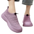 thumbnail image 3 of longantii Women's Orthopedic Platform Slip-On Sneakers, Breathable Mesh with Arch Support, Lightweight Non-Slip Walking Shoes Light Purple, 3 of 6
