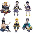 thumbnail image 2 of Figura de Demon Slayer, venta al por mayor, bola de arroz sentado, Tanjiro Gatsuma Zeniya, adorno modelo de fideos instantáneos prensados, 2 of 5