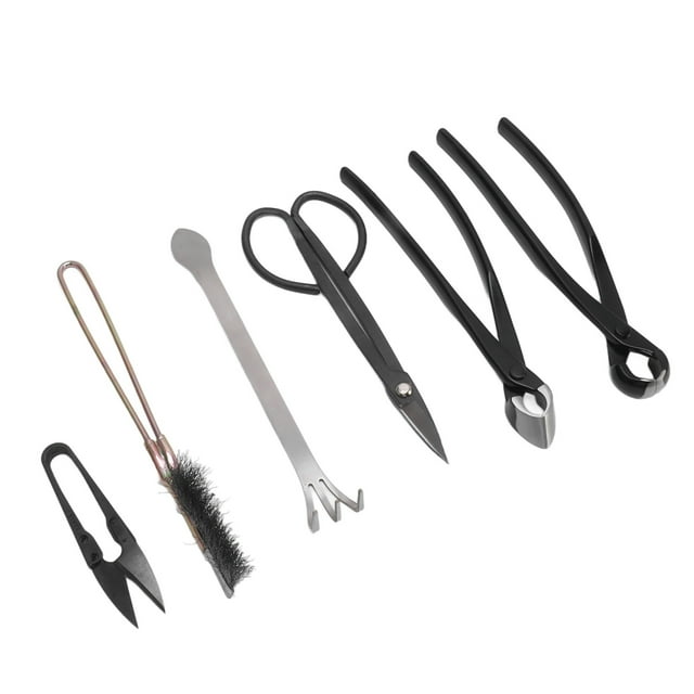 Outils pour Plantes Succulentes, Ensemble de 6 Pcs Outils Bonsaï Ergonomiques pour Jardin