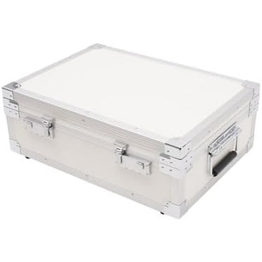 Metal Storage Lock Box with Combination Locks, Portable Safe Box with Handle Lockable Storage Box Silver for Personal Items Cash Laptop Documents Valuables
