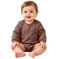 thumbnail image 4 of BLVB Baby Boys Girls Long Sleeve Bodysuit Infant Newborn Soft Romper Crewneck Jumpsuits Clothes(Brown-01,12-18 Months), 4 of 6