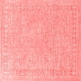 thumbnail image 1 of Ahgly Company Indoor Square Oriental Red Industrial Area Rugs, 4' Square, 1 of 4