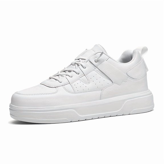 Men's & Unisex Chunky Platform Sneakers with Height - Low-Top Skate Shoes, Thick MD Sole for Outdoor, Casual Wear & Skateboarding - All-Season Comfortable Sneakers Suitable for Men &