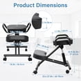 thumbnail image 2 of Kneeling Chair with Back Support | Height Adjustable Kneeling Chair | Multifunctional Kneeling Chair for Men, Women, Children, 2 of 9