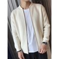 thumbnail image 6 of Men's Zip Up Cardigan Sweater Slim Fit Casual Full Zipper Sweaters Color XXL, 6 of 7