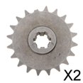thumbnail image 1 of Colaxi 2x 20 Front Chain Sprocket Pinion T8F 49cc Mini Pocket Dirt Bike ATV, 1 of 8