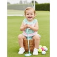thumbnail image 5 of BemeyourBBs Newborn Baby Girls Golf Outfits Summer Golf Themed Embroidery Sleeveless Ruffle Tank Tops and Plaid Shorts Set Cute Infant Summer Clothes, 5 of 9