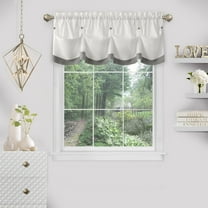 Lana Window Curtain Valance 58x14Grey