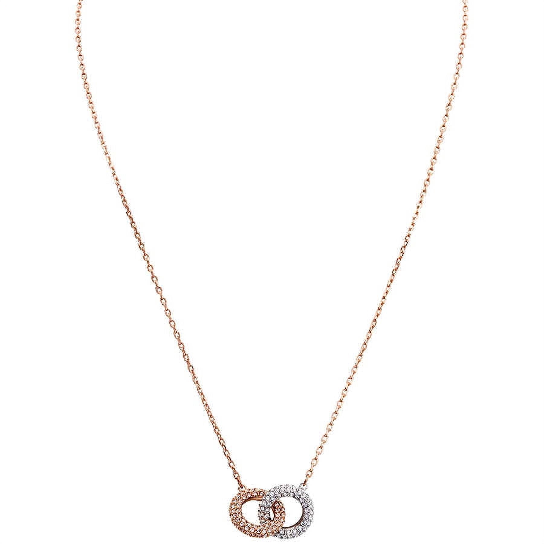 Swarovski Stone Rose Gold Plated Necklace