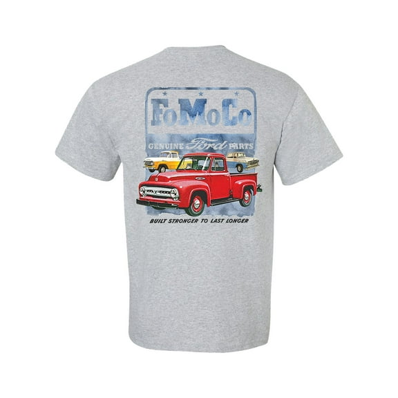 Ford FoMoCo Trucks Unisex Short Sleeve T-shirt-Sports Grey-2XL