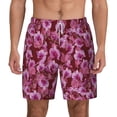 thumbnail image 2 of Goofa Orchids Flowers Printed Men's Swim Trunks Board Shorts Quick Dry Mens Swimming Trunks with Compression Liner,Breathable Fit Hawaii Beach Shorts-X-Large, 2 of 9